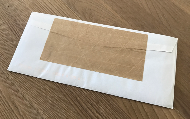 Tamper-proof tape used by the CIA to secure envelopes sent to FOIA requestors (Photo: Matt Novak)